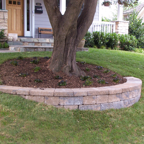 Borders Walls Weiler S Lawn And Landscape Inc - Retaining Wall Under Trees